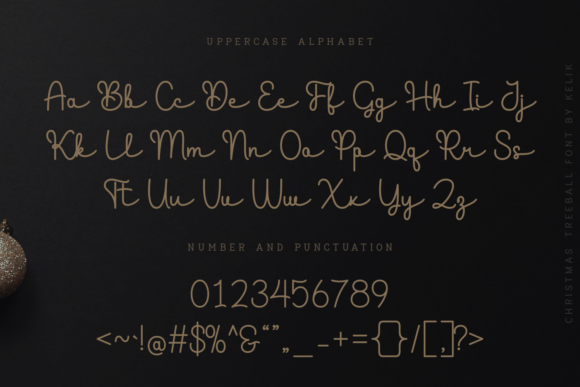 Christmas Treeball Font - Preview 5
