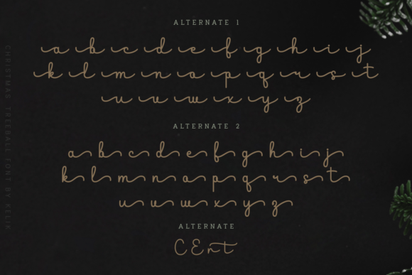 Christmas Treeball Font - Preview 6
