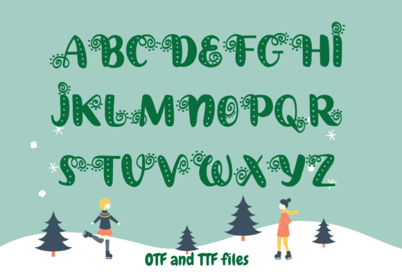Christmas Snow Font - Preview 1