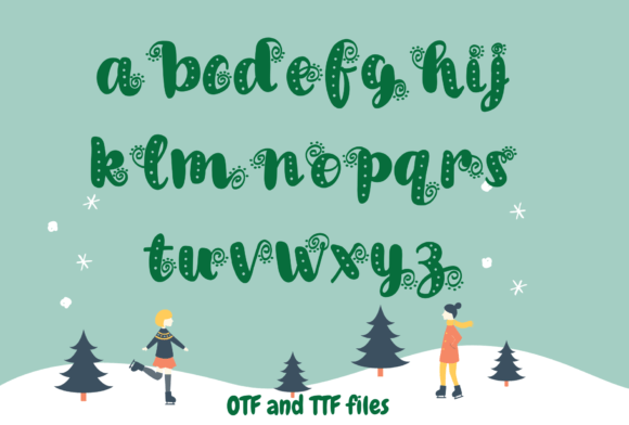 Christmas Snow Font - Preview 2