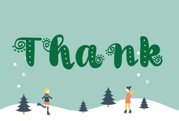 Christmas Snow Font - Preview 5