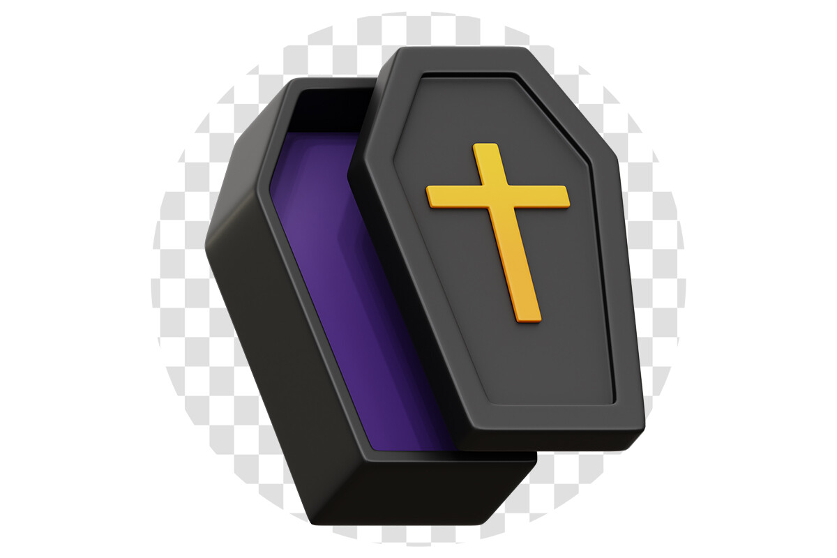 Coffin 3D Icon