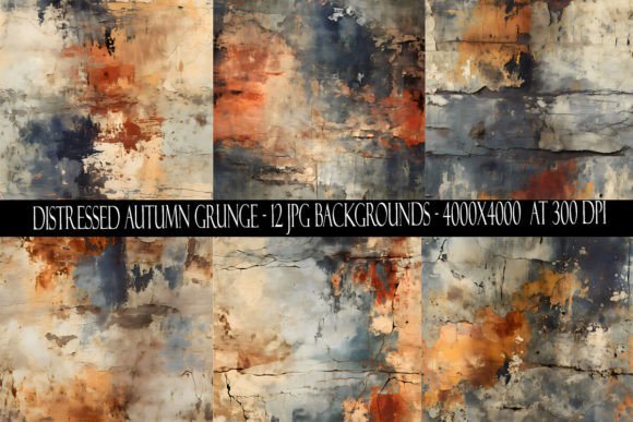 Distressed Autumn Grunge Backgrounds
