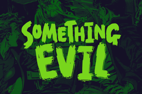 End Crawl Font PNG with transparent background - Preview 2