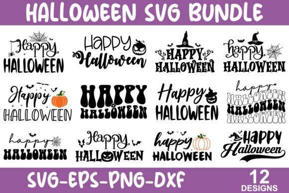 Happy Halloween SVG Bundle – Fun Designs for Spooky Crafts