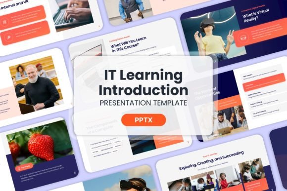 Preview of IT Learning Introduction - PPT Templates education presentation template