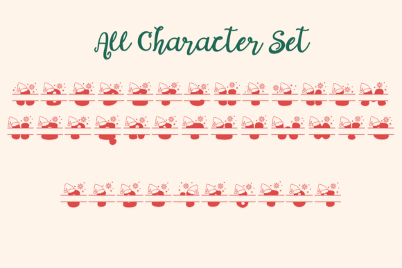 Jolly and Snowy Monogram Font - Preview 6