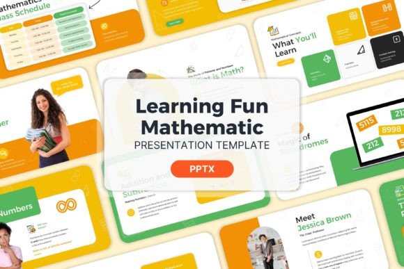 Preview of Learning Fun Mathematic - PPT Templates education presentation template