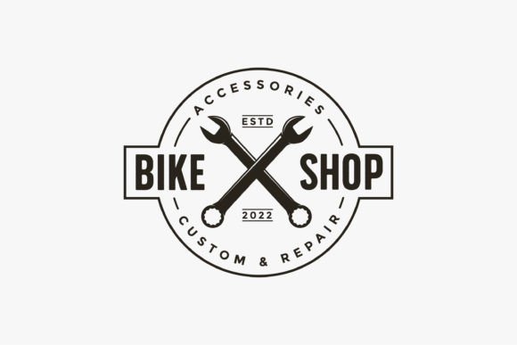 Vintage Badge Bicycle, Bike Logo