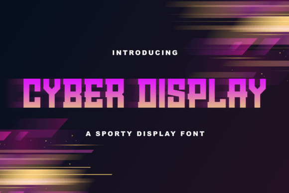 Cyber Display Sans Serif Font By StringLabs