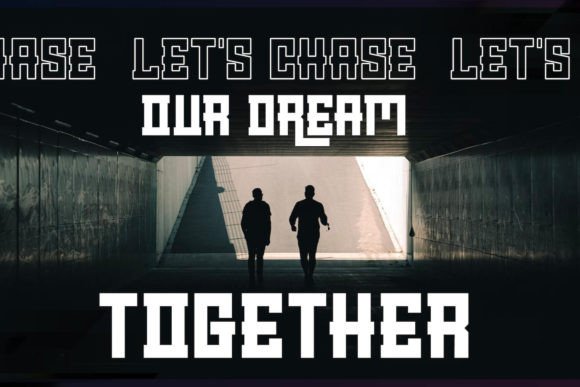Cyber Display Font PNG with transparent background - Preview 2