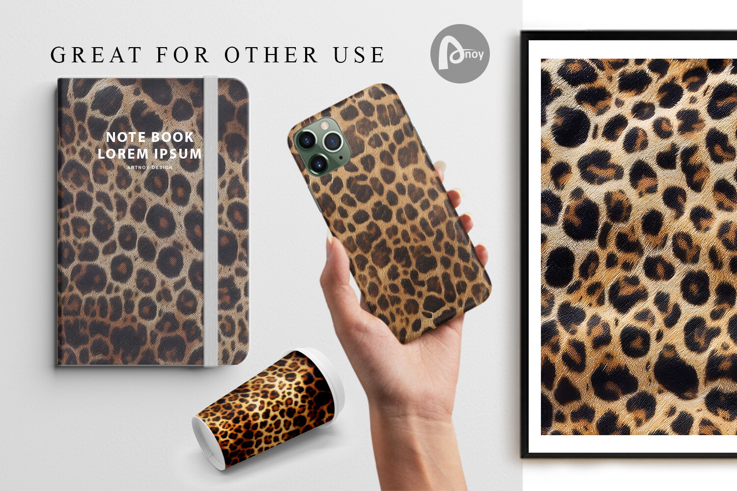 Digital Paper Leopard Skin Texture Graphic by Artnoy · Creative Fabrica