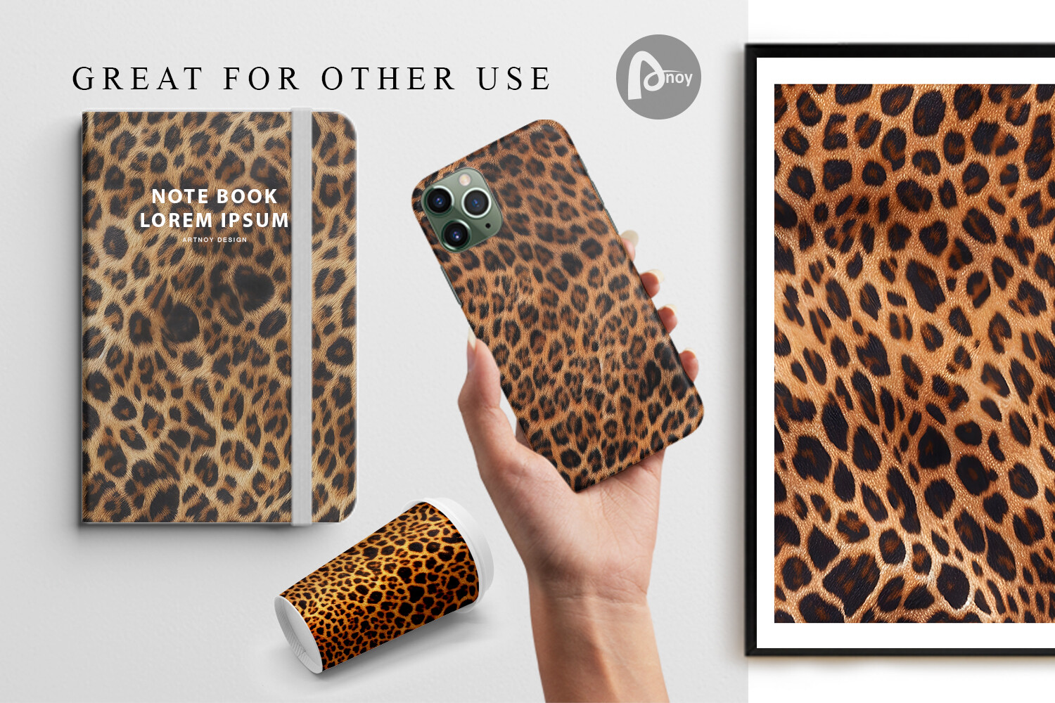 Digital Paper Leopard Skin Texture Graphic by Artnoy · Creative Fabrica