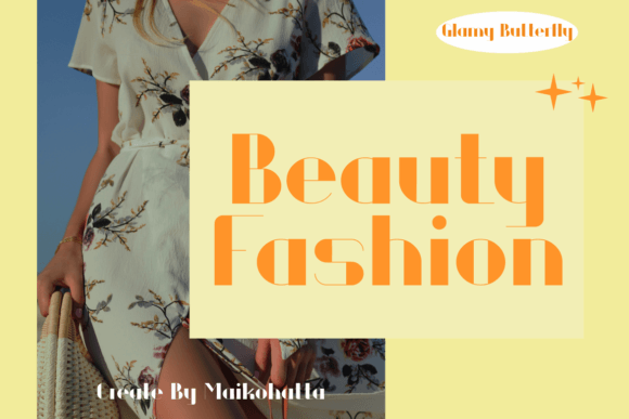Glamy Butterfly Font - Preview 1