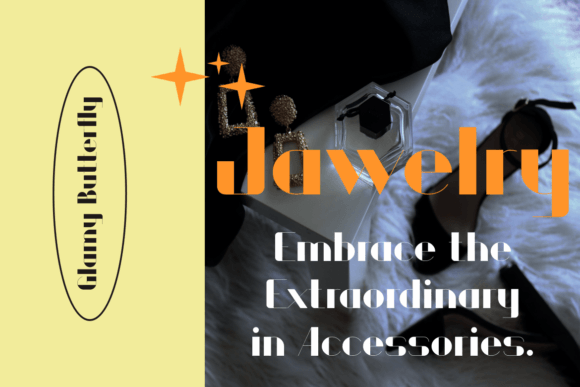 Glamy Butterfly Font - Preview 2