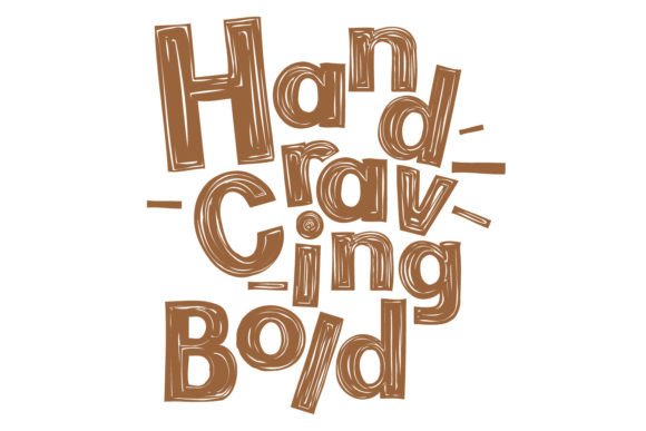 Hand Craving Bold Font - Preview 2