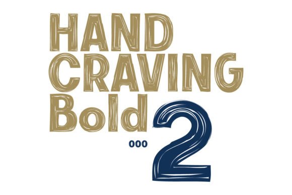 Hand Craving Bold Font - Preview 3