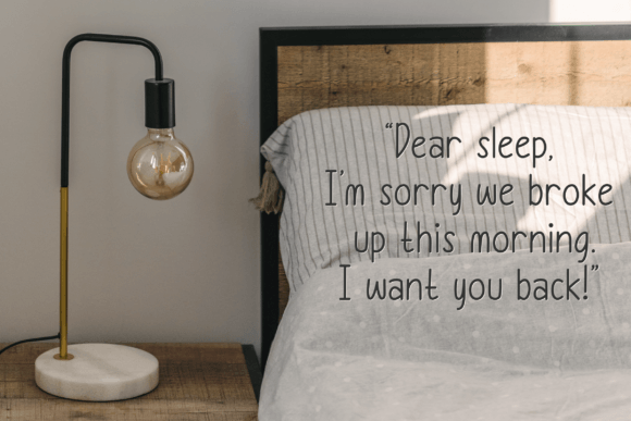 Healthy Sleep Font PNG with transparent background - Preview 1