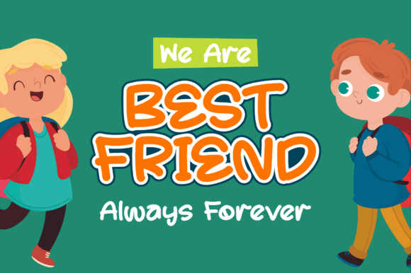 Luckies Children Font PNG with transparent background - Preview 4