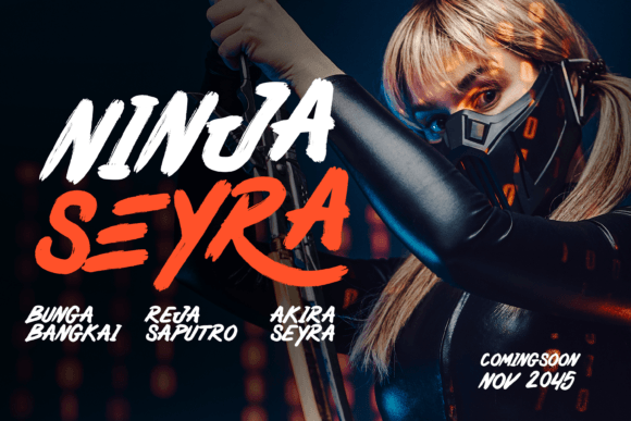Seyra Font PNG with transparent background - Preview 4