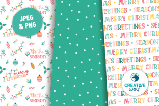 Bright Christmas Seamless Patterns Set Graphic by Creative Wolf Design ...