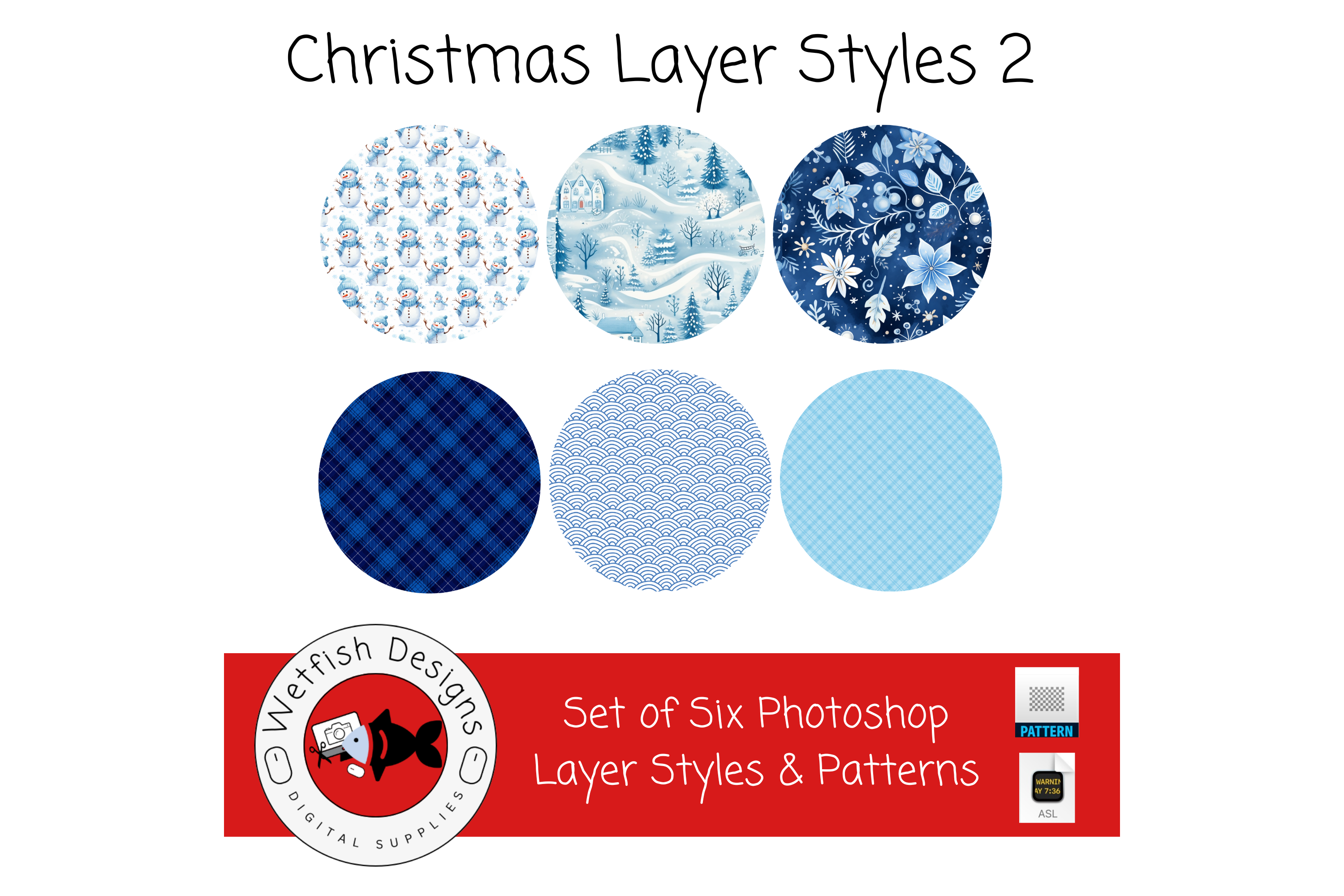 Christmas Layer Styles 2 for Photoshop Graphic by Wetfish Designs ...