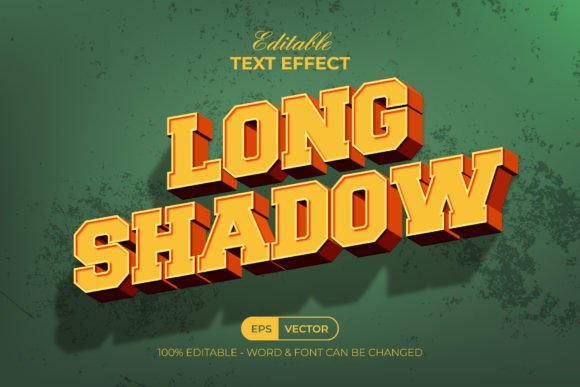 Long Shadow 3D Text Effect Style Graphic Layer Styles By Mockmenot