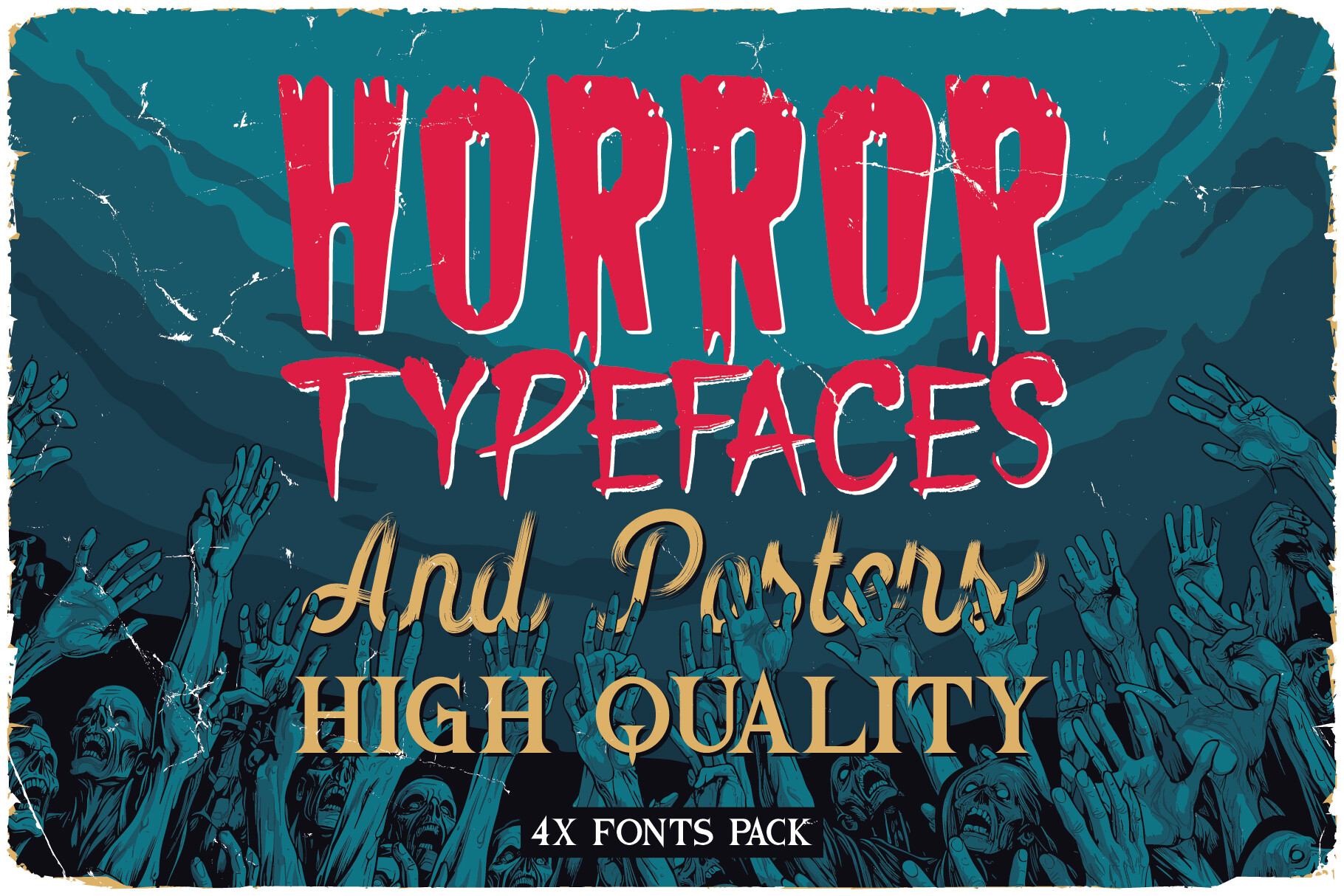 Vintage Horror Movies Bundle Font by Vozzy Vintage Fonts And Graphics · Creative Fabrica font preview