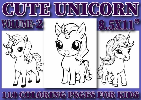 110 Cute Unicorn Coloring Pages for Kids