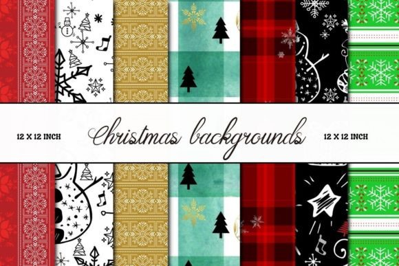 Christmas Backgrounds Scrapbook Paper
