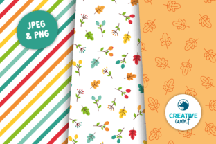 Cozy Autumn Vibes Digital Paper Pack Graphic by Creative Wolf Design ...