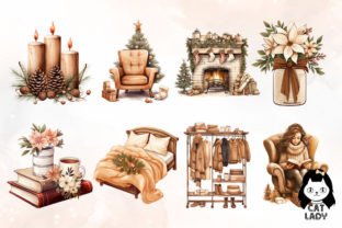Cozy Winter Clipart Bundle Graphic by Cat Lady · Creative Fabrica