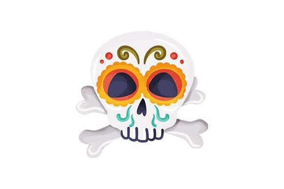 Day of the Dead Skull Halloween Craft Cut File By Creative Fabrica Crafts