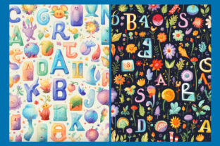 ABC Alphabet Patterns Graphic by Digital Art Studio · Creative Fabrica