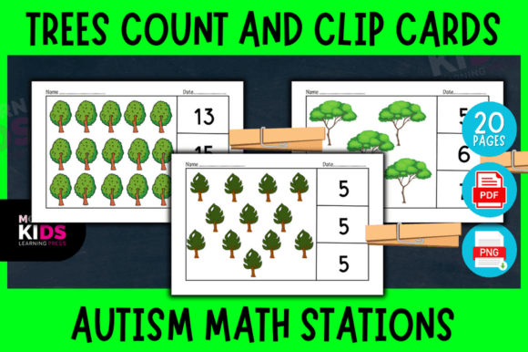 Autism Math Stations: Trees Counting