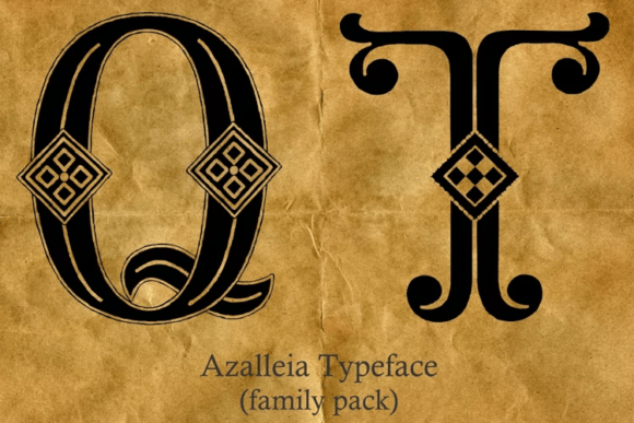 Azalleia Typeface Family Pack Font - Preview 3