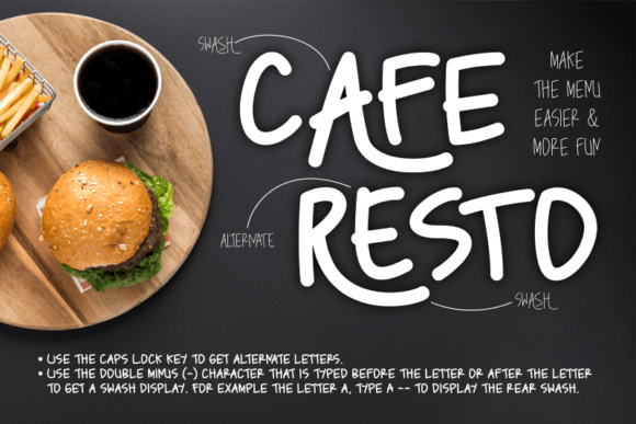 Caferesto Font - Preview 1