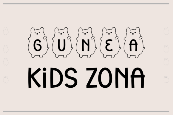 Cute Gunea Font - Preview 1