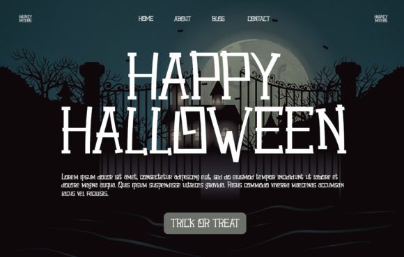 Harvey Myers Font - Preview 1