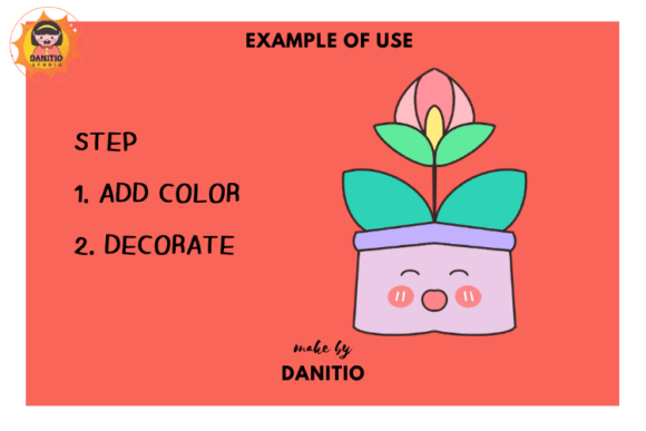 Potted Plants Font PNG with transparent background - Preview 2