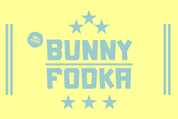 Roser Bunny Font PNG with transparent background - Preview 1