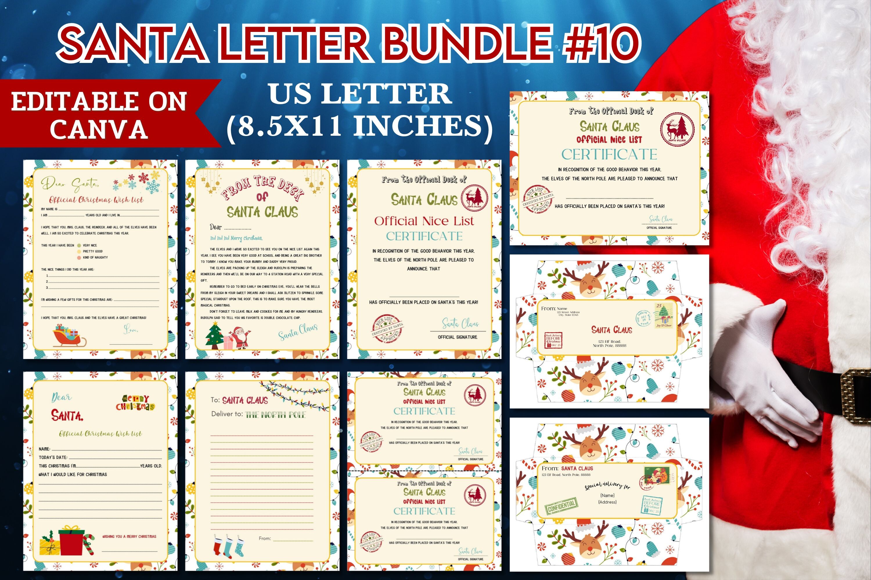 Santa Letter Bundle #10