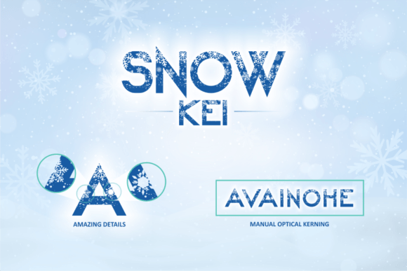 Snow Kei Font PNG with transparent background - Preview 3