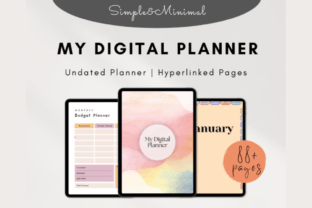 Undated Digital Planner Weekly Graphic by KDP FOR EVER · Creative Fabrica