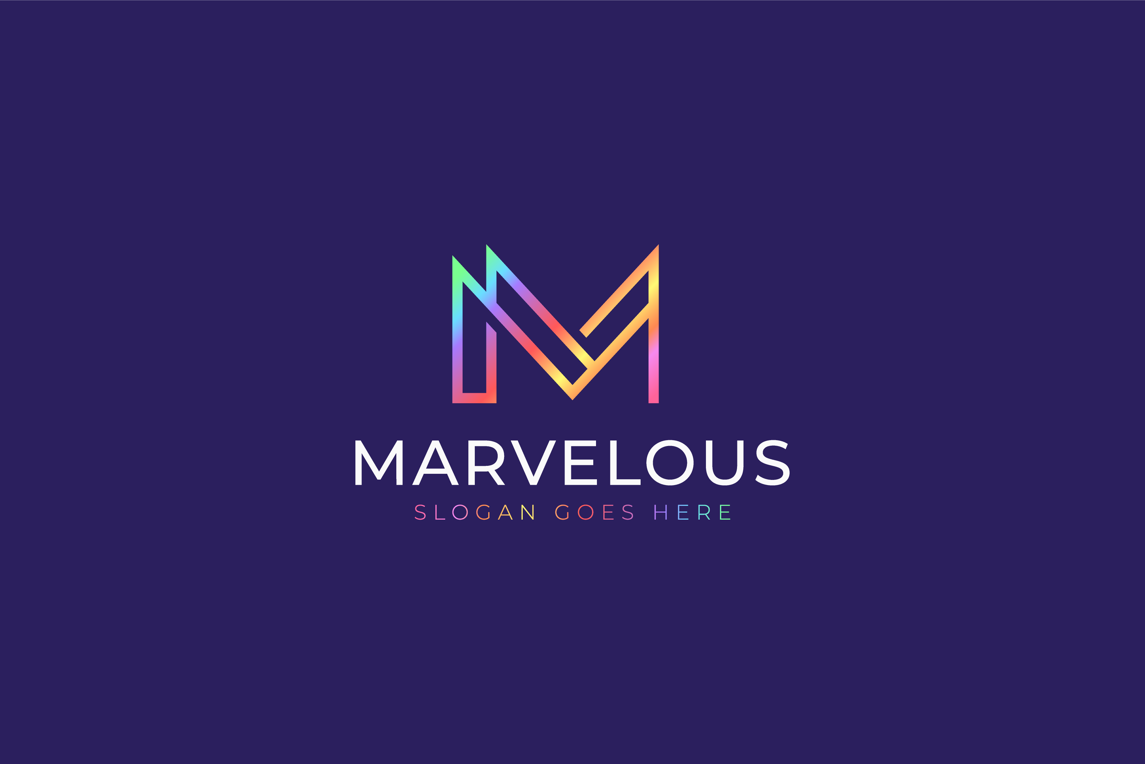 Vibrant Futuristic Font Letter M Logo Graphic by captoro · Creative Fabrica font preview