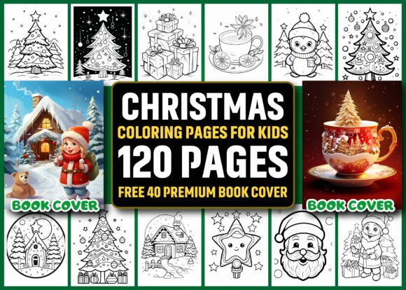 120 Christmas Coloring Pages for Kids