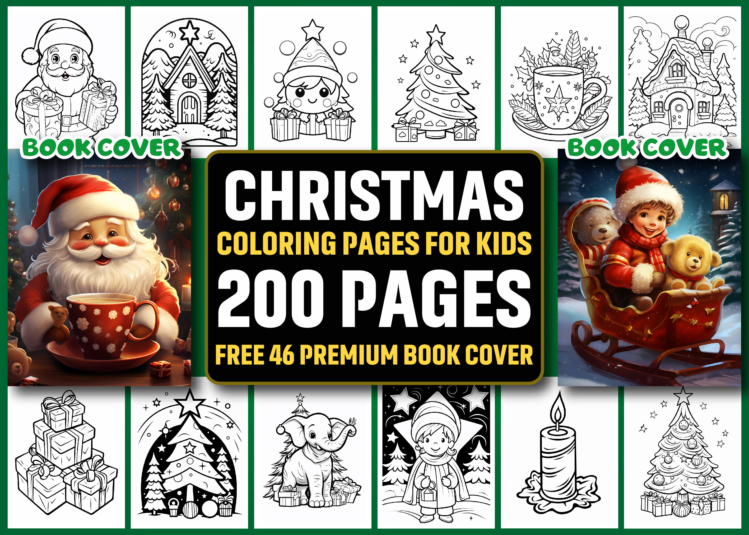 200 Christmas Coloring Pages for Kids