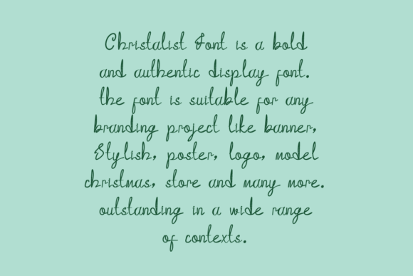 Christalist Font - Preview 3