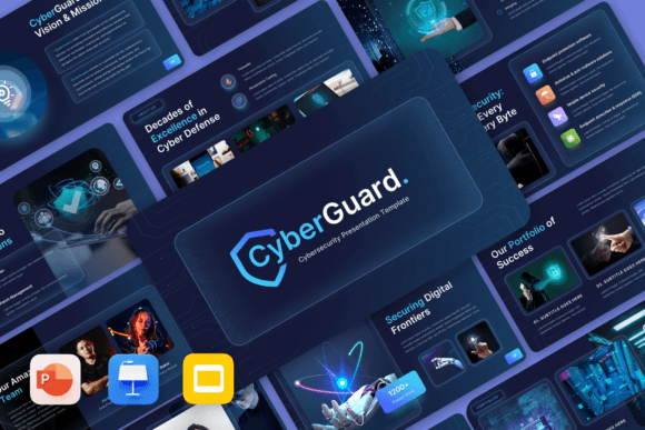 Preview of CyberGuard – Cybersecurity Presentation technology presentation template