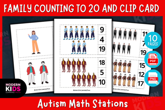 Family Counting to 20 and Clip Card
